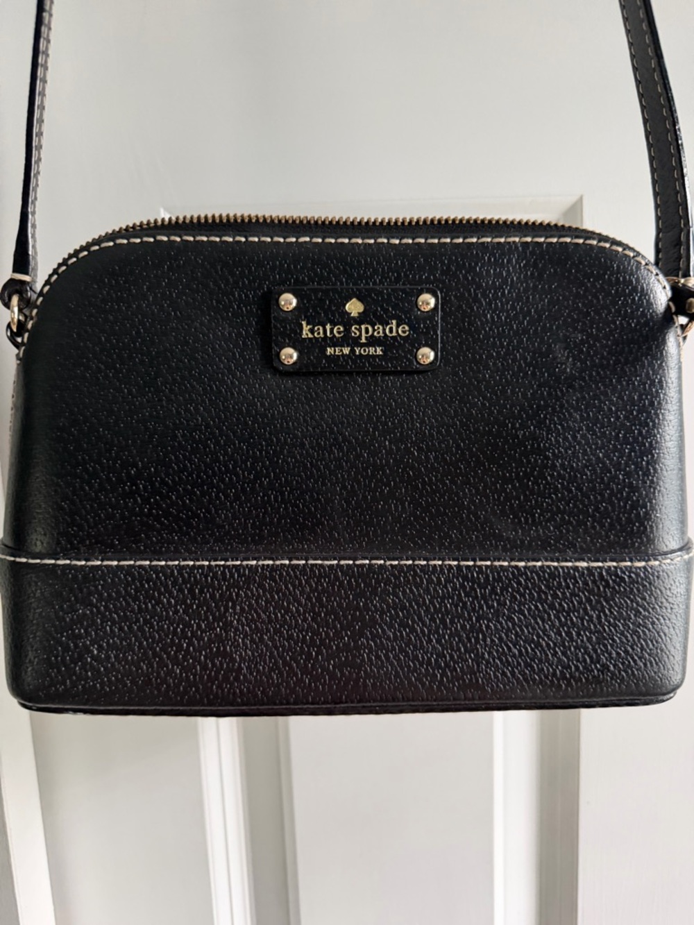 kate spade New York Black Leather Crossbody Bag